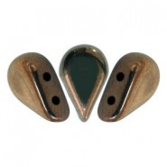 Les perles par Puca® Amos kralen Dark Bronze 23980-14415